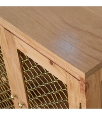 Caged Pine Cabinet
