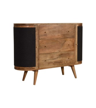 Close-knit Sofia Black Cabinet