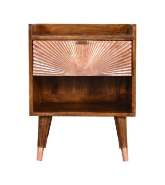 Table de chevet Manila Copper à 1 tiroir