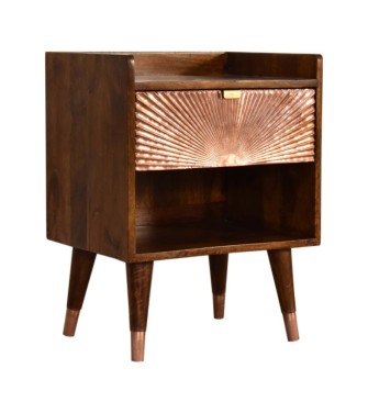 Table de chevet Manila Copper à 1 tiroir