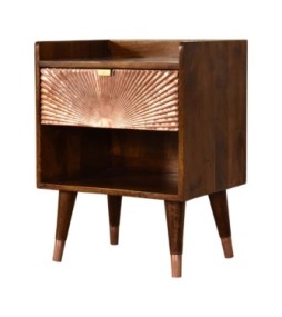 Table de chevet Manila Copper à 1 tiroir