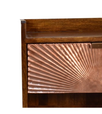 Table de chevet Manila Copper à 1 tiroir