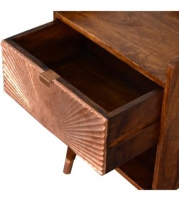 Table de chevet Manila Copper à 1 tiroir