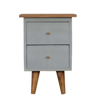 Sky Blue Hand Painted Bedside