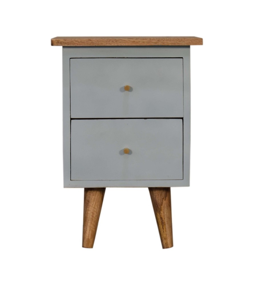 Sky Blue Hand Painted Bedside
