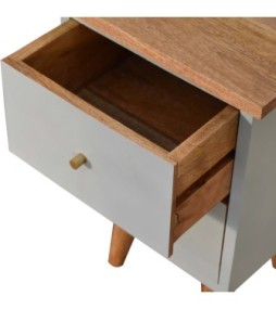 Sky Blue Hand Painted Bedside