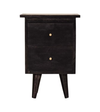 Black Hand Painted Bedside