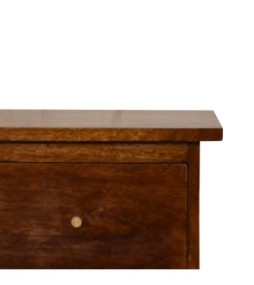 Table de chevet Slimline - finition châtaigne