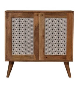 Armoire à motifs géométriques imprimés en sérigraphie