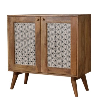 Geometric Screen Printed Cabinet