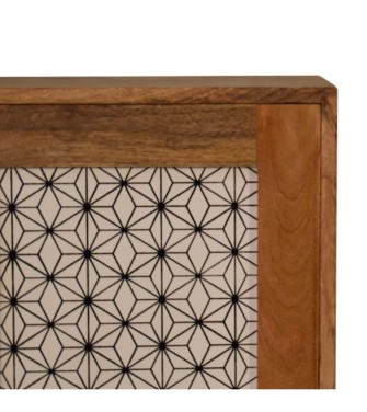 Geometric Screen Printed Cabinet