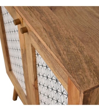 Geometric Screen Printed Cabinet