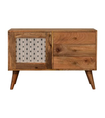 Armoire à motif géométrique sérigraphié
