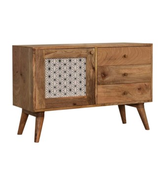 Armoire à motif géométrique sérigraphié