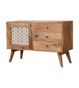 Armoire à motif géométrique sérigraphié