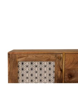 Armoire à motif géométrique sérigraphié