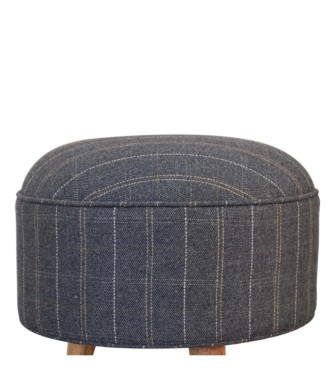 Pewter Tweed Nordic Style Footstool