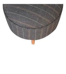 Pewter Tweed Nordic Style Footstool