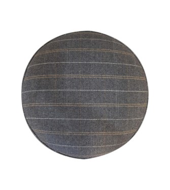 Pewter Tweed Nordic Style Footstool