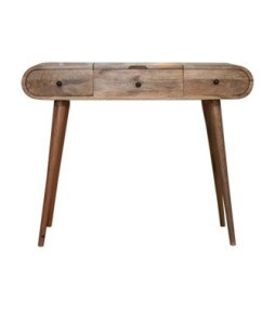 Oak-ish Round Dressing Table