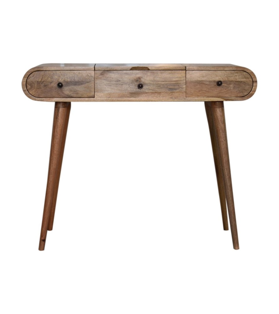 Oak-ish Round Dressing Table