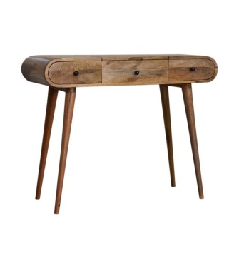 Oak-ish Round Dressing Table