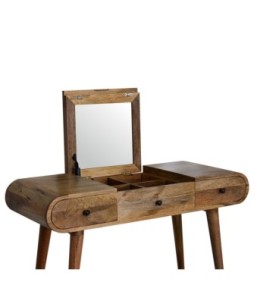 Oak-ish Round Dressing Table