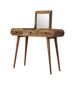 Oak-ish Round Dressing Table