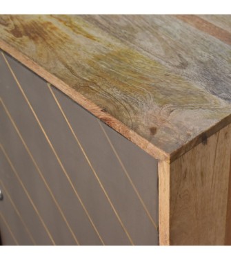 Cement Brass Inlay Cabinet