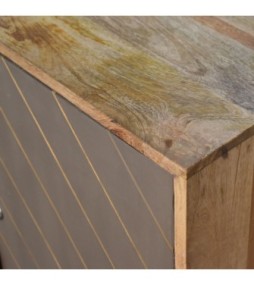 Cement Brass Inlay Cabinet