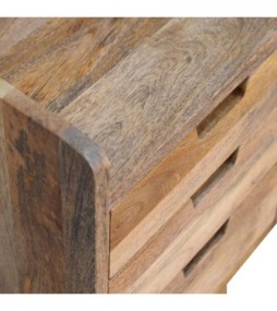 Table de chevet à dossier galerie petit style chêne