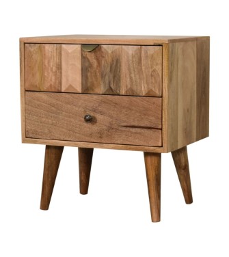 Table de chevet Prism aspect chêne
