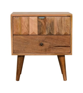 Table de chevet Prism aspect chêne