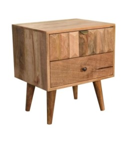 Table de chevet Prism aspect chêne