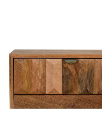 Table de chevet Prism aspect chêne