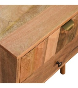 Table de chevet Prism aspect chêne