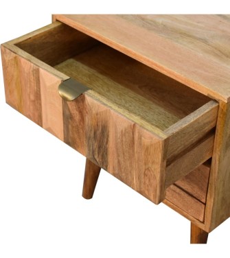 Table de chevet Prism aspect chêne