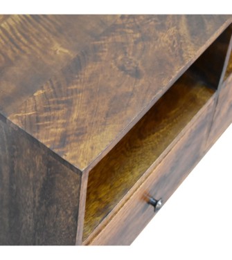 Chestnut Nordic 3 Drawer TV Unit