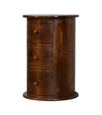 3 Drawer Walnut Drum
