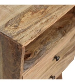 Table de chevet classique aspect chêne