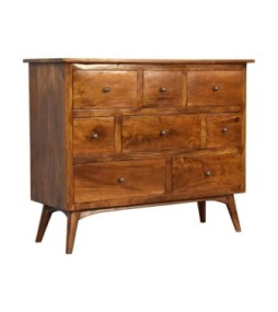 Chestnut Solid Wood 8 Drawer Chest