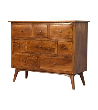 Chestnut Solid Wood 8 Drawer Chest