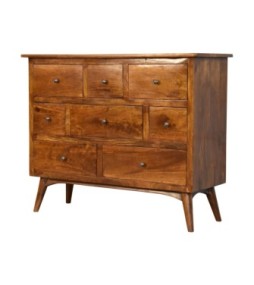 Chestnut Solid Wood 8 Drawer Chest