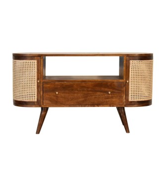 Meuble TV Larissa couleur châtaigne