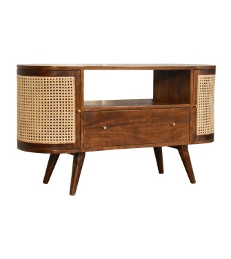 Meuble TV Larissa couleur châtaigne