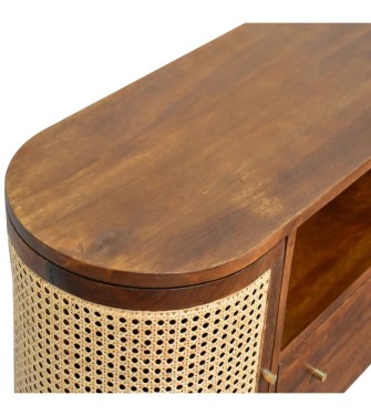 Meuble TV Larissa couleur châtaigne