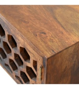 Meuble TV Comb - finition châtaigne