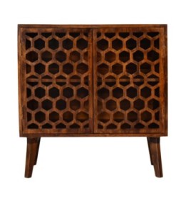 Armoire à peigne finition châtaigne