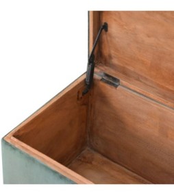 Emerald Velvet Lid-up Ottoman