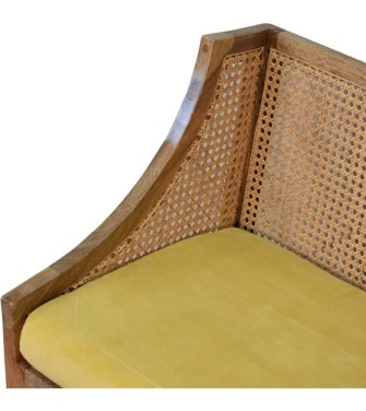 Larissa Mustard Cotton Velvet Chair